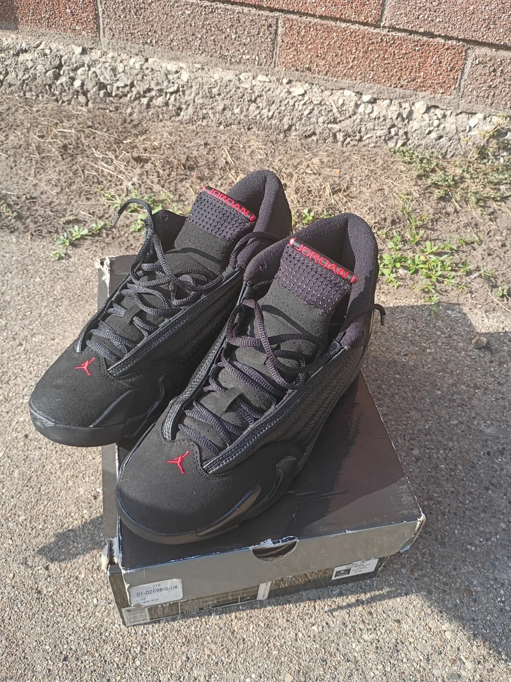 Air Jordan Men’s Black/Red Low-Top Basketball Shoes
